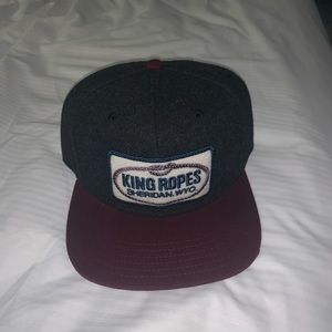 King Ropes Wool Patch Trucker Hat - Black/Wine